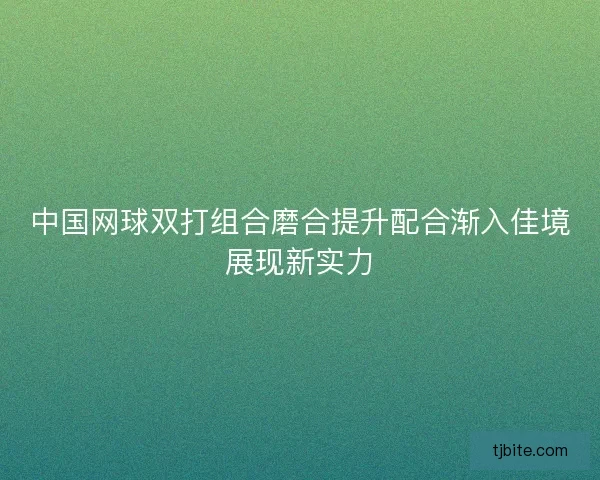 中国网球双打组合磨合提升配合渐入佳境展现新实力